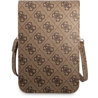Yleinen puhelinlaukku, Guess, 4G Triangle Logo, Ruskea