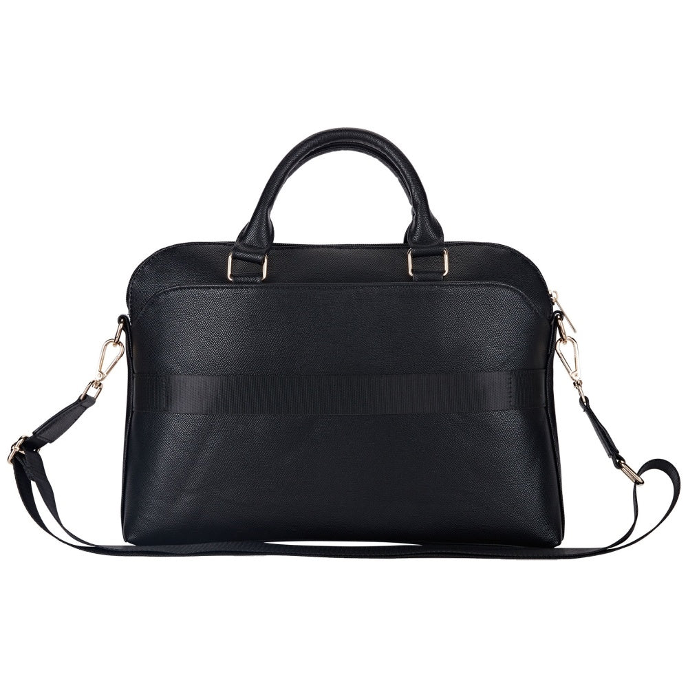 Guess Grained Triangle Logo -laukku 15 tuuman kannettavalle tietokoneelle, musta