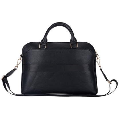 Guess Grained Triangle Logo -laukku 15 tuuman kannettavalle tietokoneelle, musta