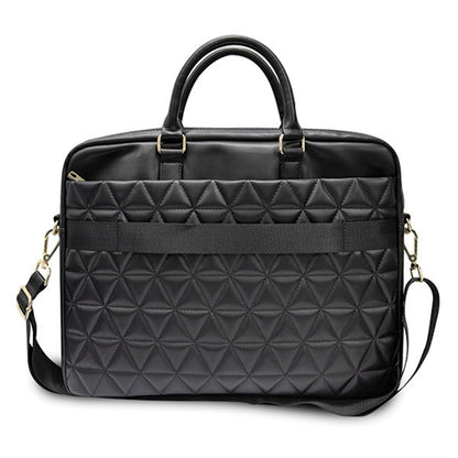 Guess Quilted -laukku 15 tuuman kannettavalle tietokoneelle, Musta