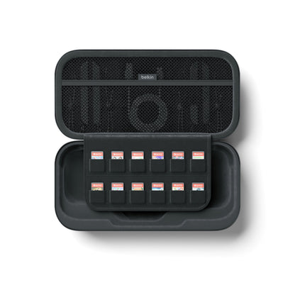 Belkin Charging -suojalaukku Nintendo Switch 2 / Switch / Switch OLED -konsolille, harmaa ENA001hqCH-V2