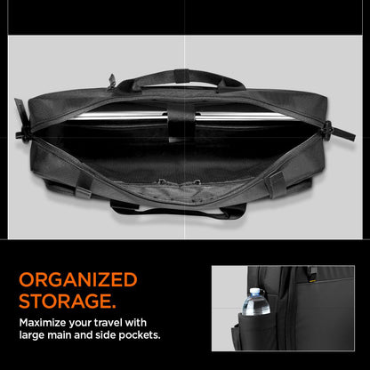 Spigen Klasden -laukku 16 tuuman kannettavalle tietokoneelle, musta