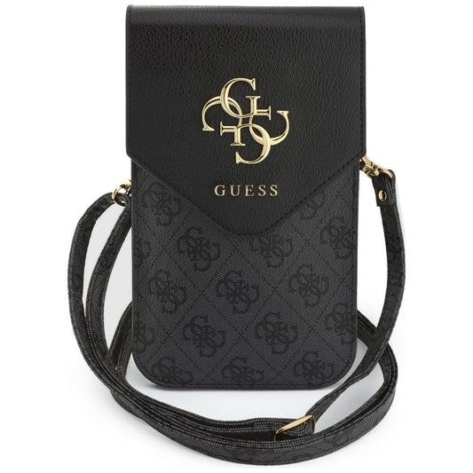 Universaali puhelinlaukku, Guess, 4G Grained Classic Logo, Musta