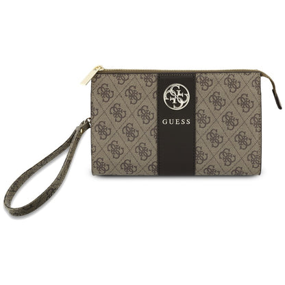 Universaali puhelinlaukku, Guess, 4G Round Classic Logo Stripe, ruskea