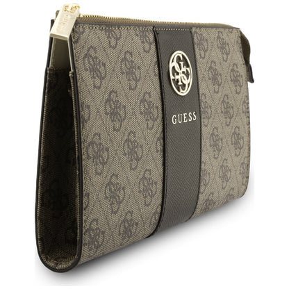 Universaali puhelinlaukku, Guess, 4G Round Classic Logo Stripe, ruskea
