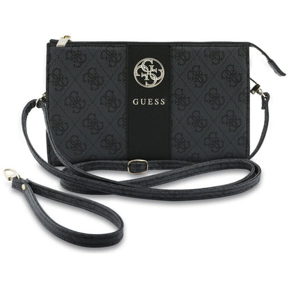 Universaali puhelinlaukku, Guess, 4G Round Classic Logo Stripe, musta