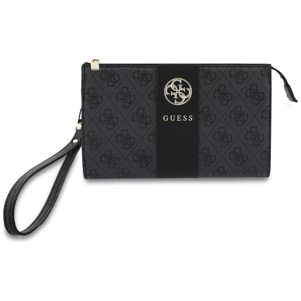 Universaali puhelinlaukku, Guess, 4G Round Classic Logo Stripe, musta