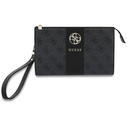 Universaali puhelinlaukku, Guess, 4G Round Classic Logo Stripe, musta