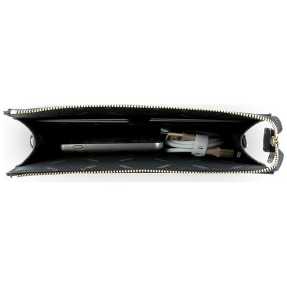 Universaali puhelinlaukku, Guess, 4G Round Classic Logo Stripe, musta