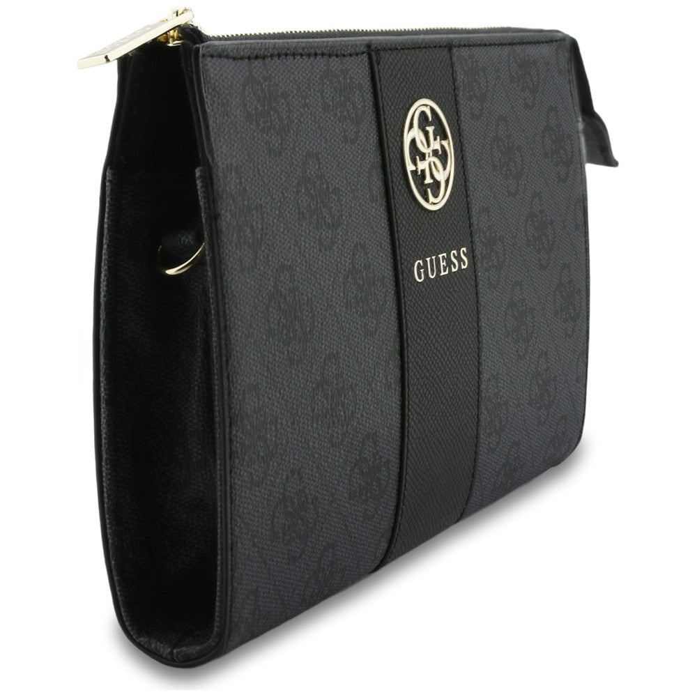 Universaali puhelinlaukku, Guess, 4G Round Classic Logo Stripe, musta