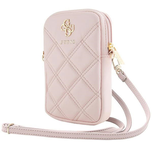 Yleinen puhelimen laukku, Guess, Quilted 4G, Pinkki