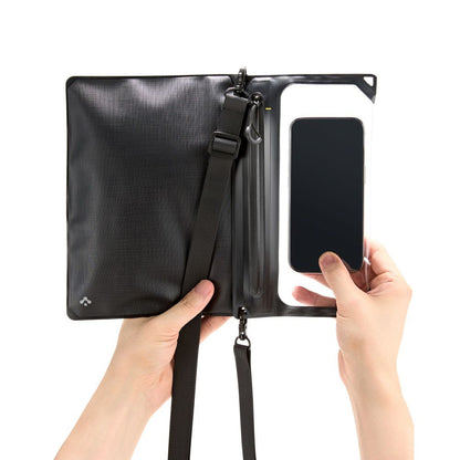 Vedenpitävä universaali laukku ja suojakotelo Spigen Crossbag, musta AMP09746