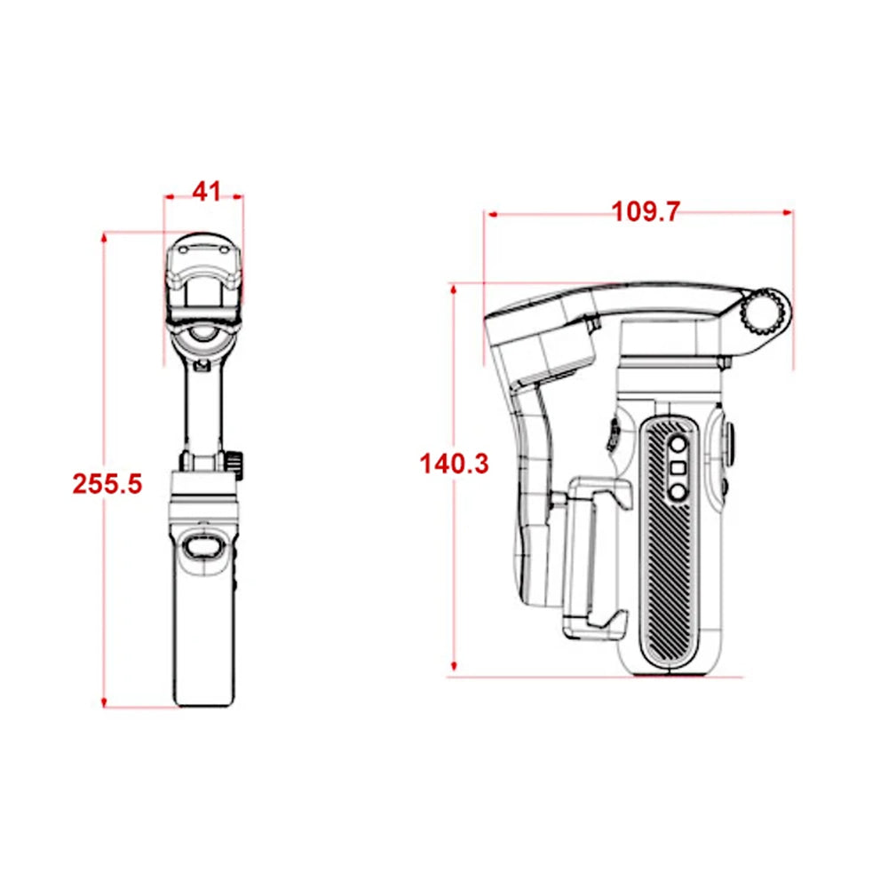 Gimbal Stabilizer Techsuit SK062, Gray