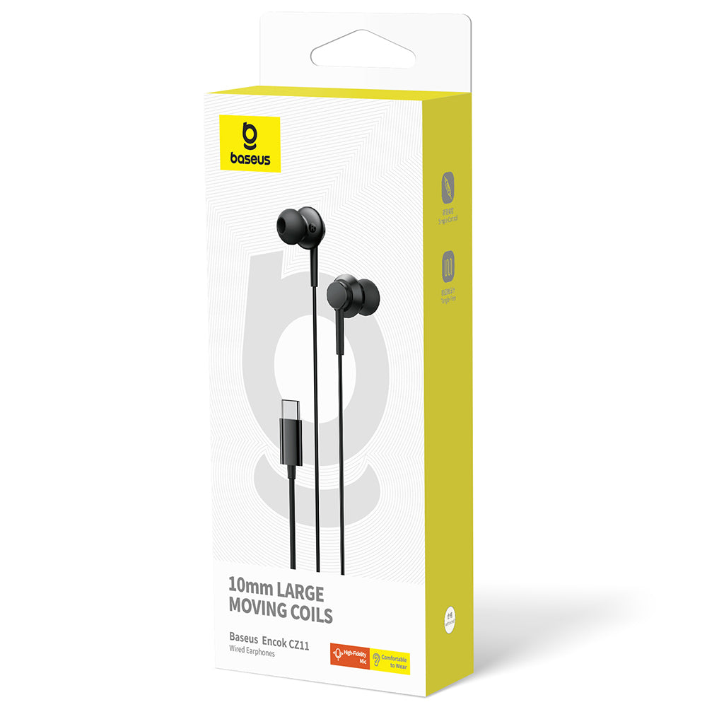 Handsfree USB-C Baseus Encok CZ11, Musta A00164300113-Z1