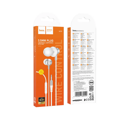 Handsfree 3,5 mm HOCO M119, hopea