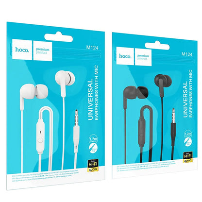 Handsfree 3.5mm HOCO M124, Musta