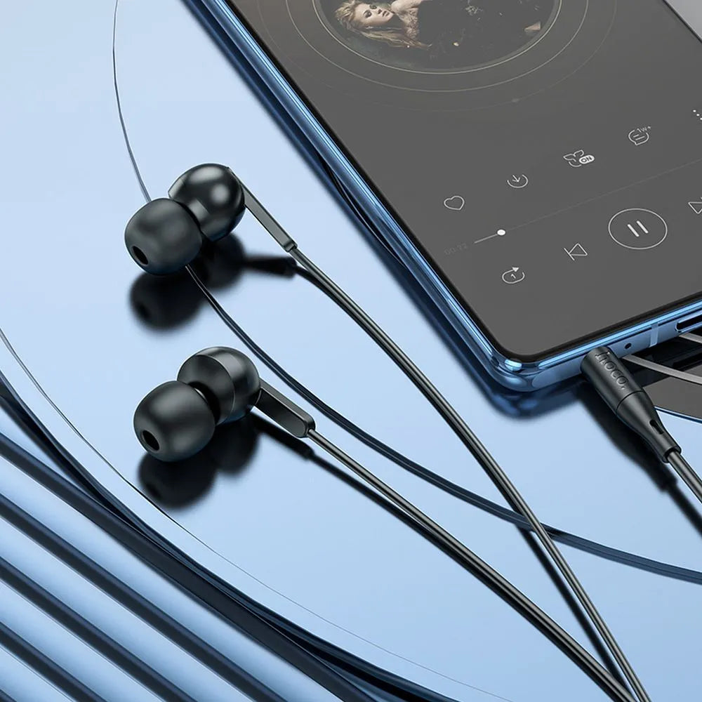 Handsfree 3.5mm HOCO M124, Musta