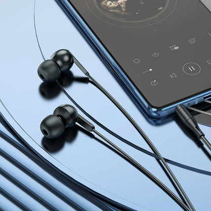 Handsfree 3.5mm HOCO M124, Musta