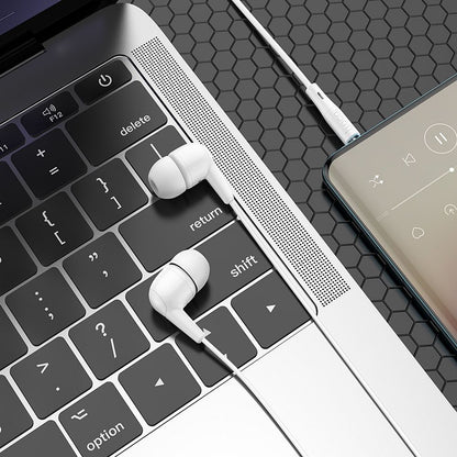 Handsfree 3.5mm HOCO M97, Valkoinen