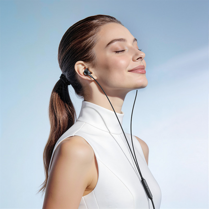 Handsfree 3,5 mm / USB-C HOCO M119A, Musta