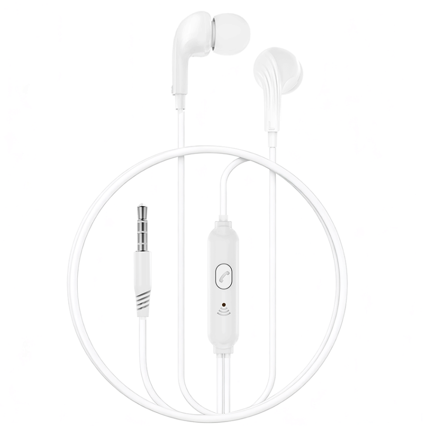 Handsfree 3,5 mm XO Design EP86, valkoinen