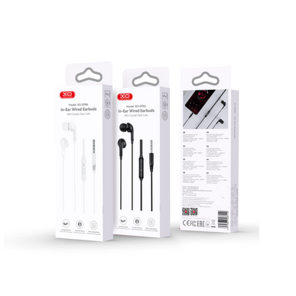 Handsfree 3,5 mm XO Design EP86, valkoinen