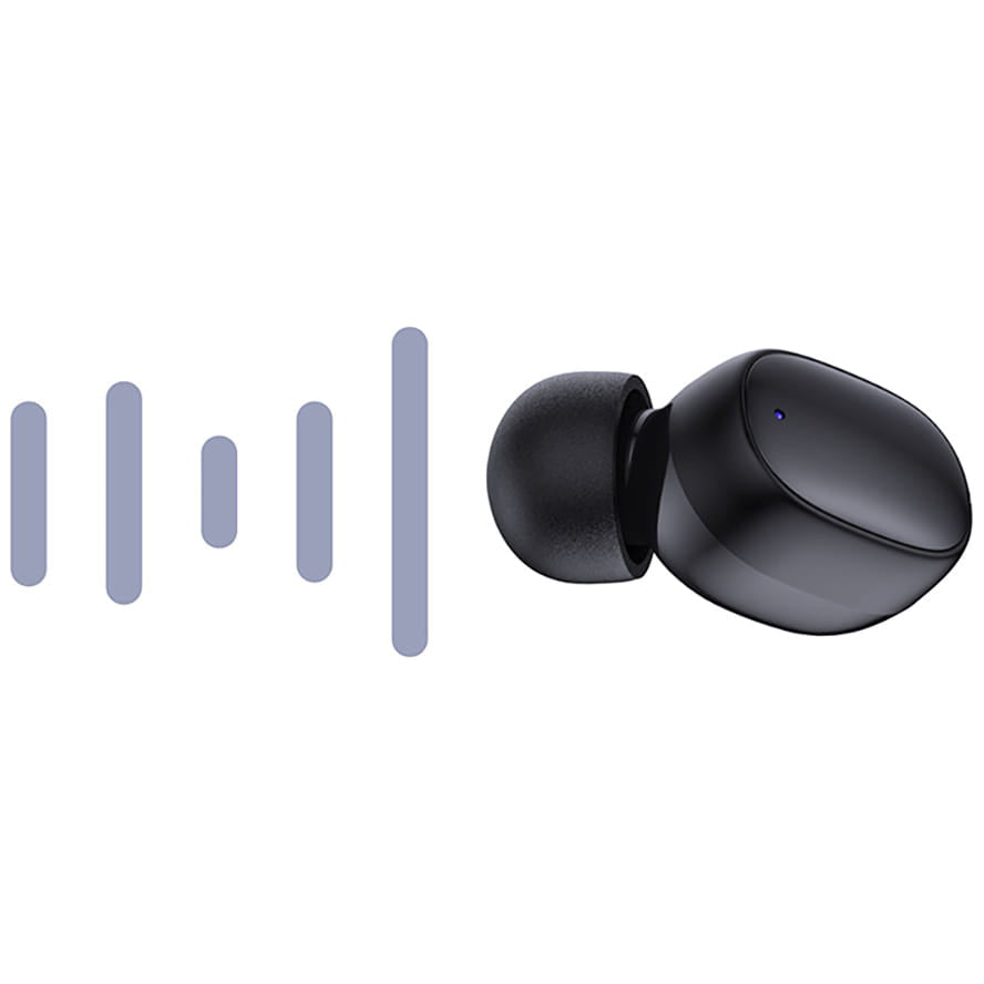 Handsfree Bluetooth 3MK FlowBuds, TWS, Musta
