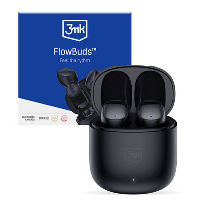 Handsfree Bluetooth 3MK FlowBuds, TWS, Musta