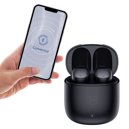 Handsfree Bluetooth 3MK FlowBuds, TWS, Musta