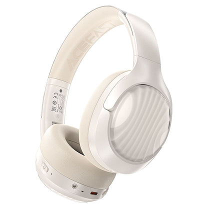 Handsfree Bluetooth Acefast H5, A2DP, ANC, Valkoinen