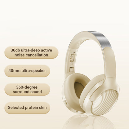 Handsfree Bluetooth Acefast H5, A2DP, ANC, Valkoinen