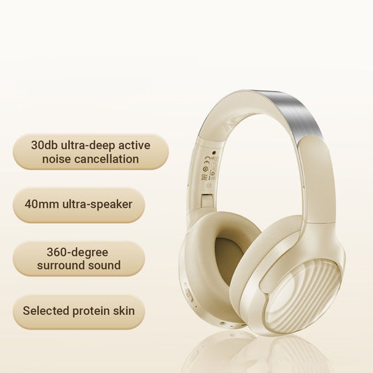 Handsfree Bluetooth Acefast H5, A2DP, ANC, Valkoinen
