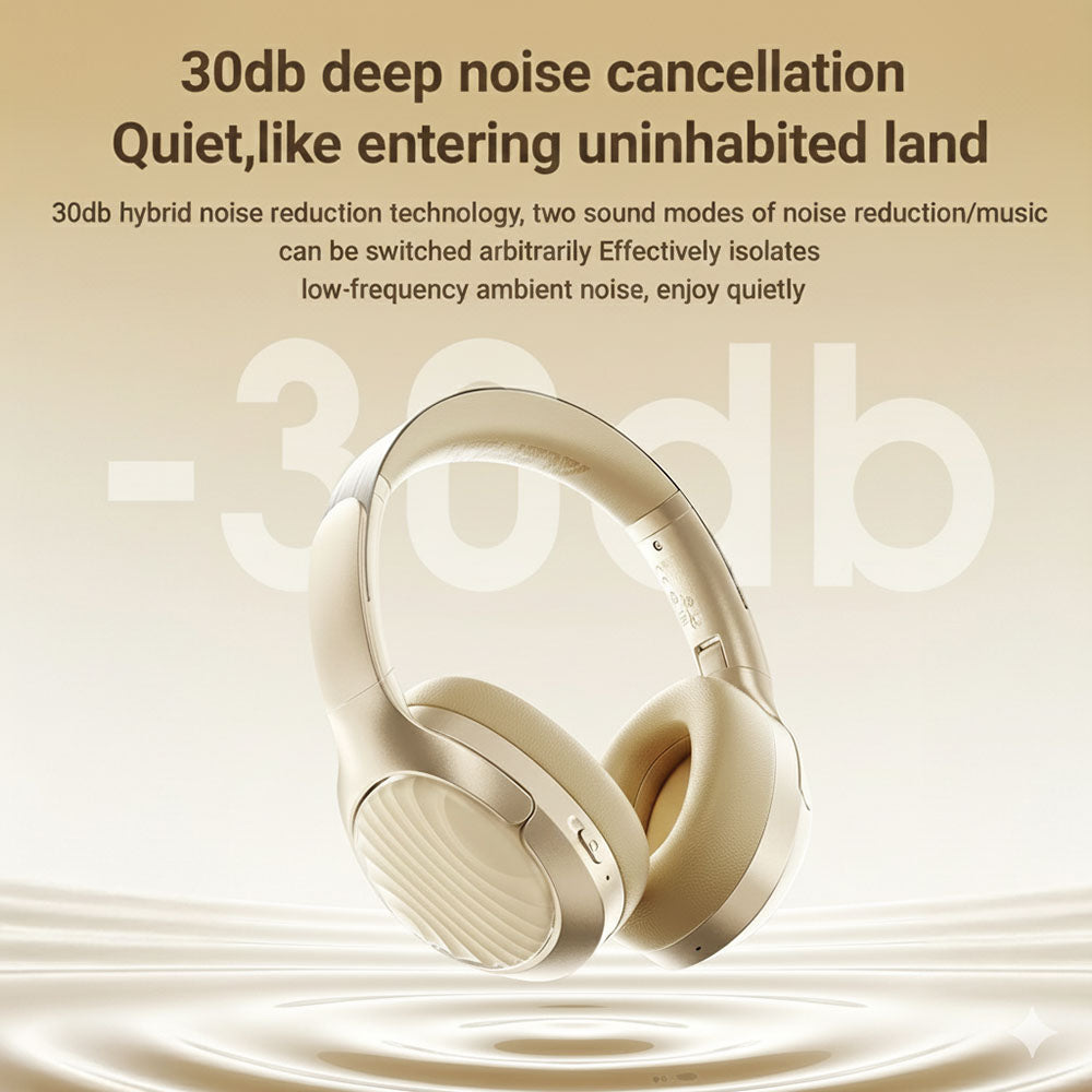 Handsfree Bluetooth Acefast H5, A2DP, ANC, Valkoinen