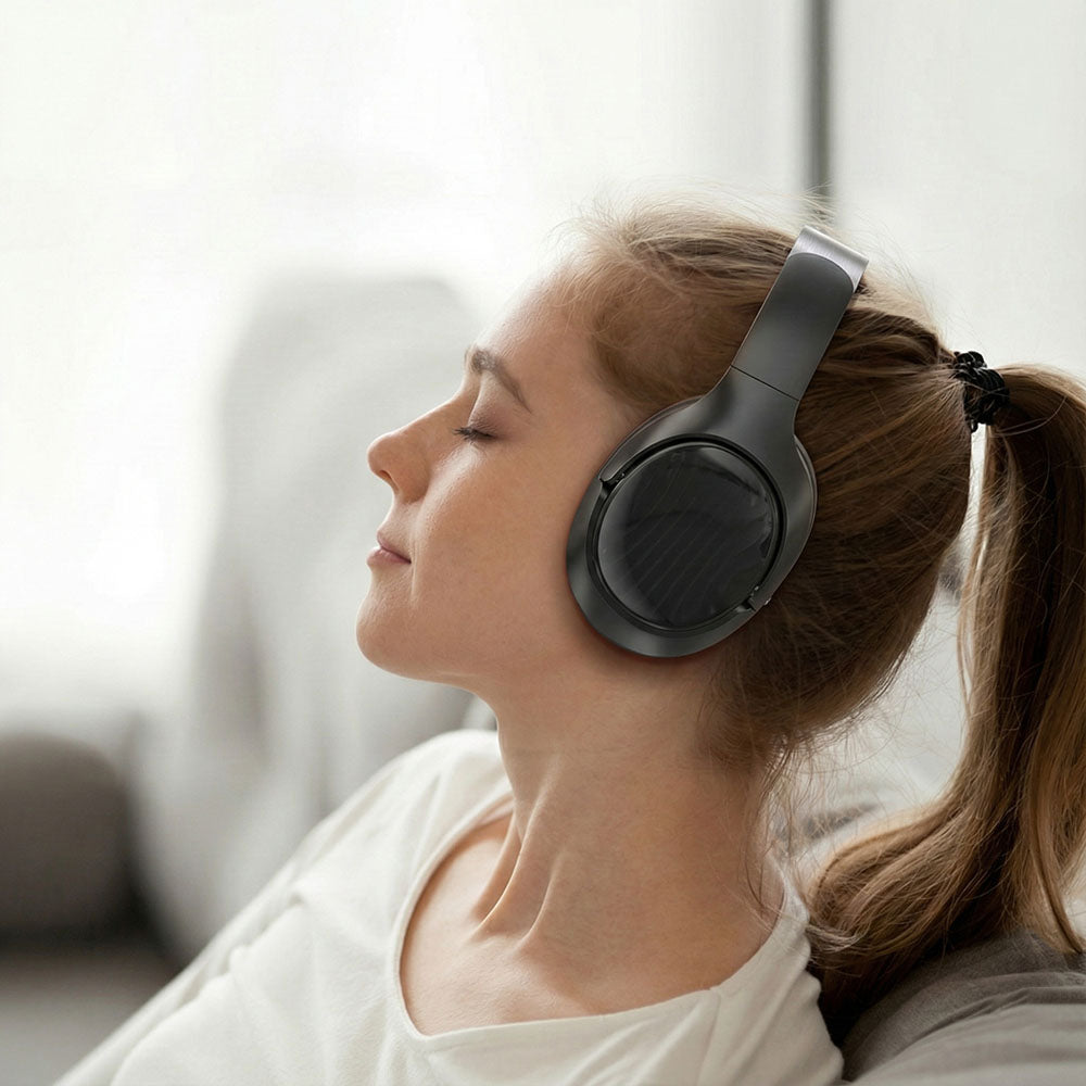 Handsfree Bluetooth Acefast H5, A2DP, ANC, Valkoinen