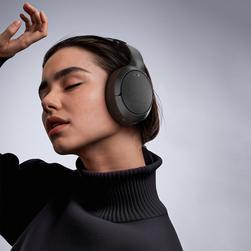 Handsfree Bluetooth Acefast H6, A2DP, ANC, Valkoinen