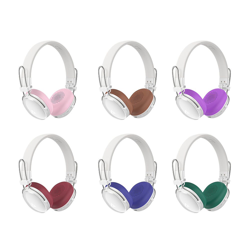 Handsfree Bluetooth Acefast H7, A2DP, ANC, Valkoinen