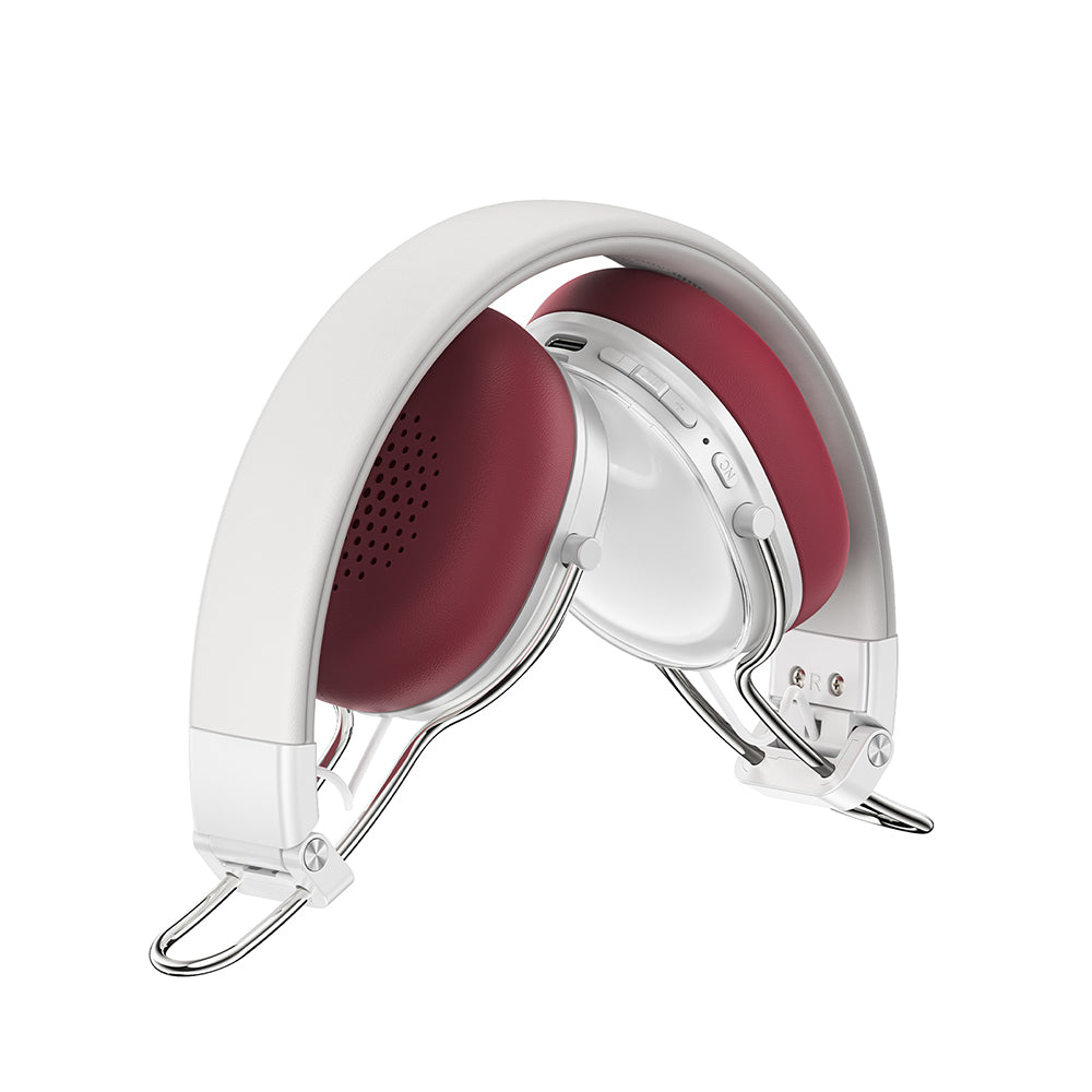 Handsfree Bluetooth Acefast H7, A2DP, ANC, Valkoinen