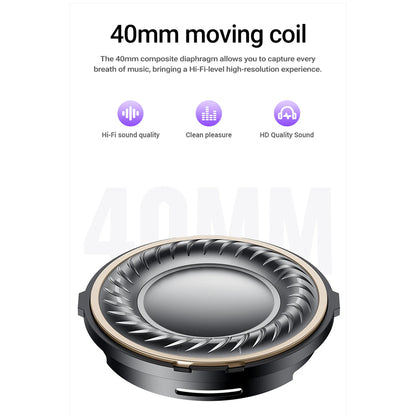 Handsfree Bluetooth Acefast H8, A2DP, ANC, Silver