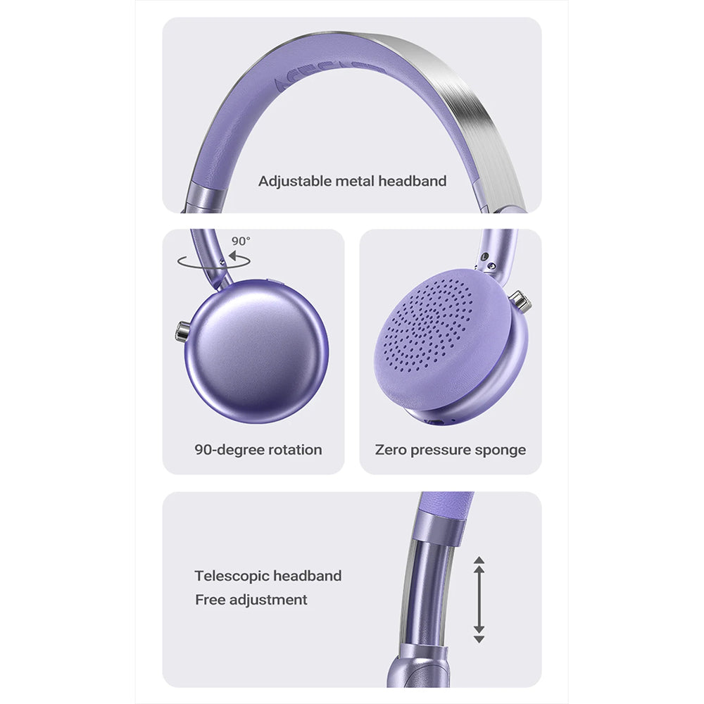 Handsfree Bluetooth Acefast H8, A2DP, ANC, Liikkuva