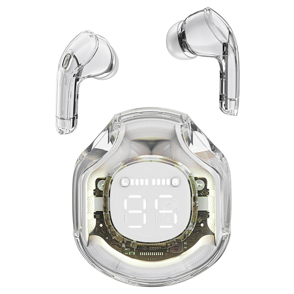 Handsfree Bluetooth Acefast T8, TWS, Valkoinen