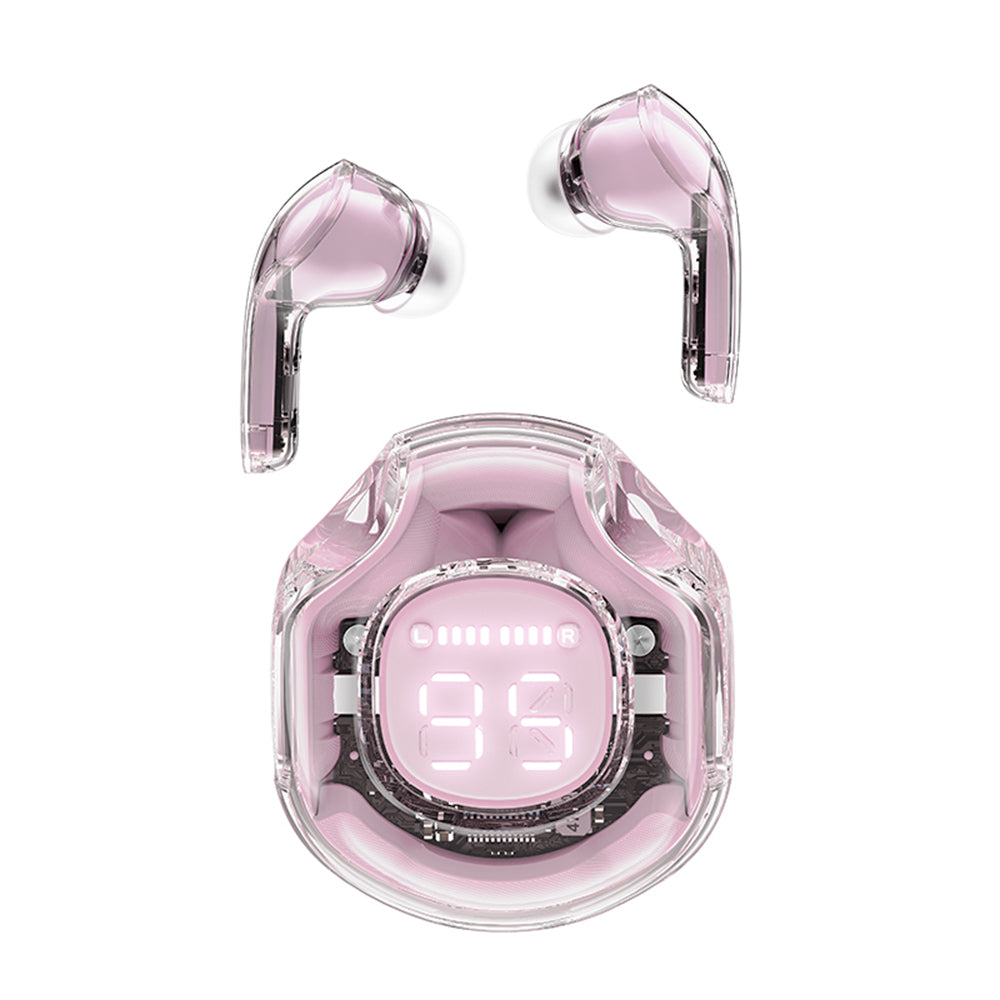 Handsfree Bluetooth Acefast T8, TWS, Pinkki