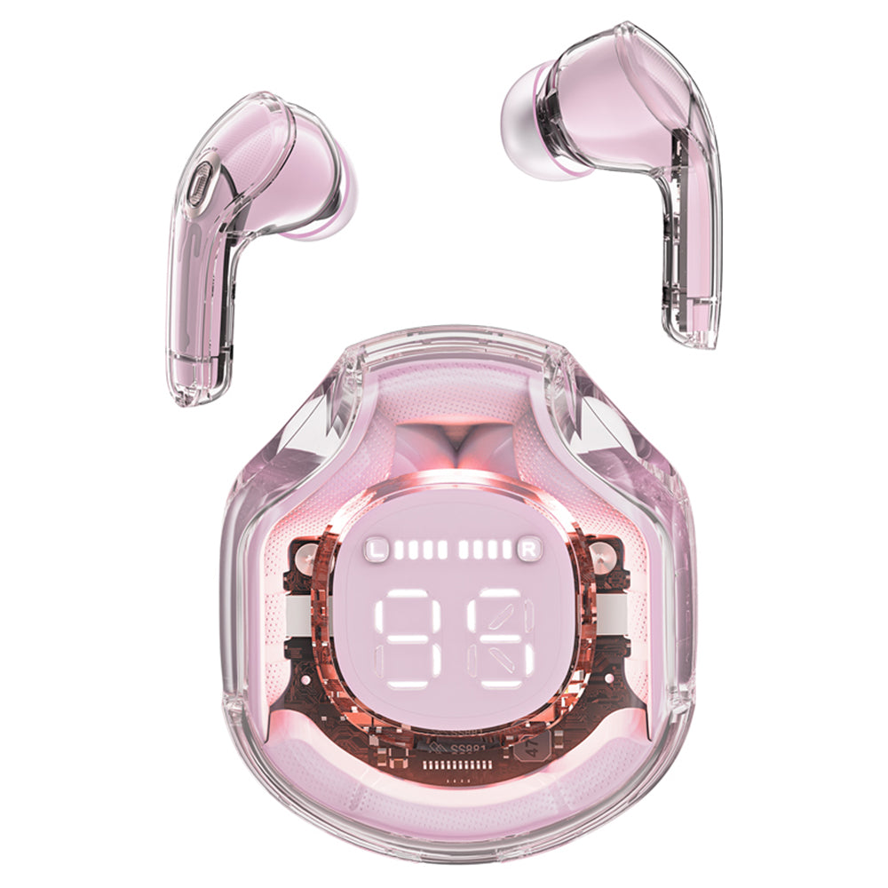 Handsfree Bluetooth Acefast T8, TWS, Pinkki