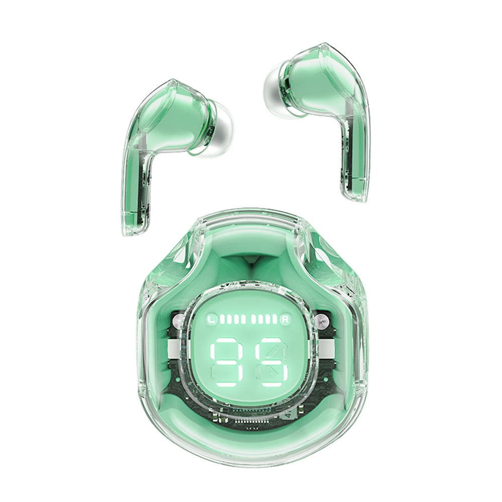 Handsfree Bluetooth Acefast T8, TWS, Vihreä