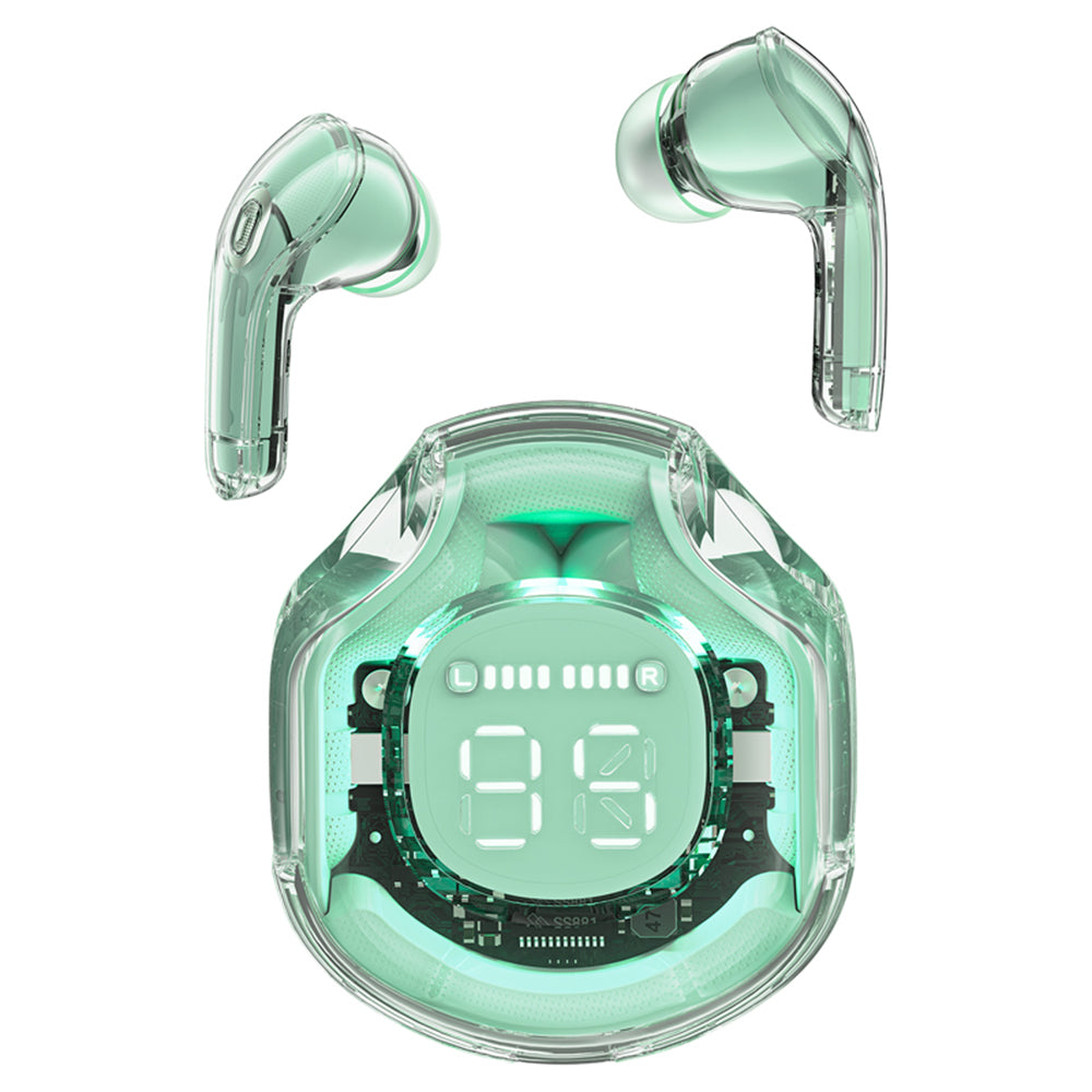 Handsfree Bluetooth Acefast T8, TWS, Vihreä