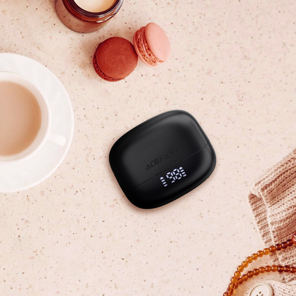 Handsfree Bluetooth Acefast W1, TWS, Musta