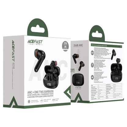 Handsfree Bluetooth Acefast W1, TWS, Musta