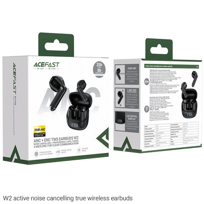 Handsfree Bluetooth Acefast W2, TWS, Musta