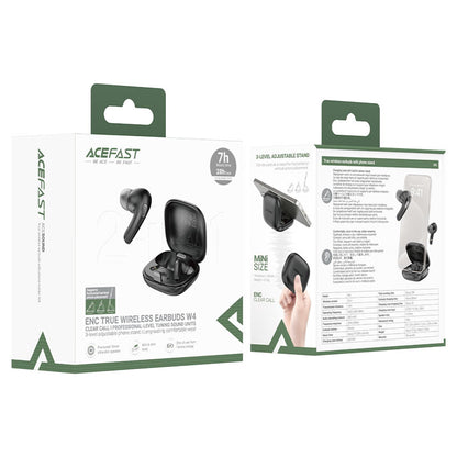 Handsfree Bluetooth Acefast W4, TWS, Musta