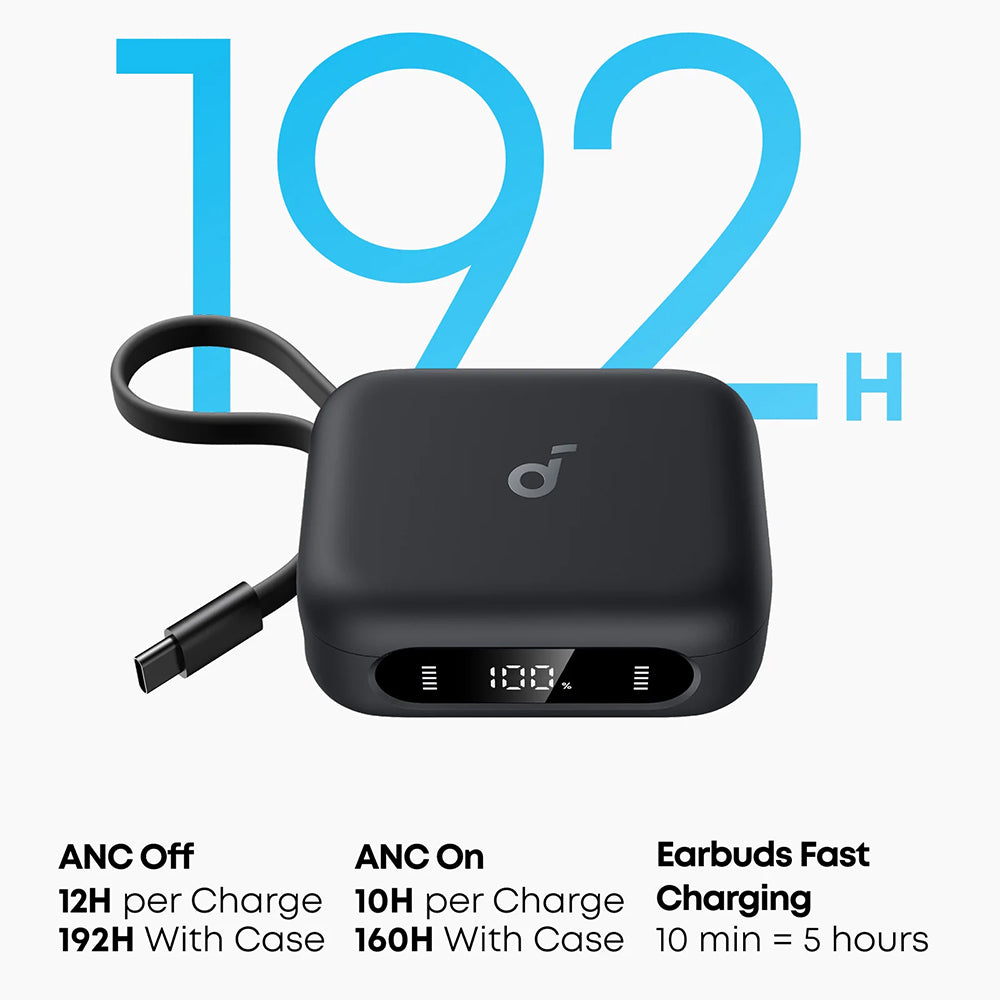 Handsfree Bluetooth Anker P41i, TWS, ANC, Musta A3937G11