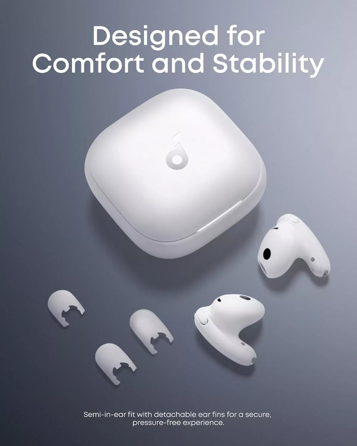 Handsfree Bluetooth Anker SoundCore Liberty Buds, TWS, ANC, Valkoinen D1200G21